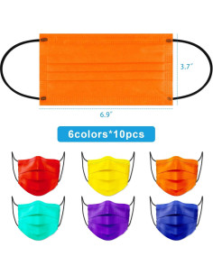 Mascarillas Desechables 60PCS 4 Capas Tomorotec Adultos 2