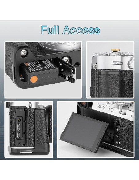 Mango de Agarre Haoge HG-XVIB para Fujifilm X100VI - Aluminio