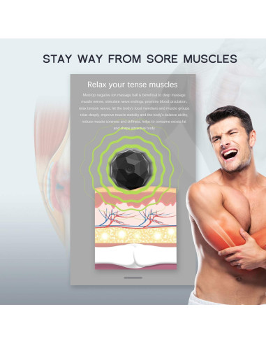 Bola de Masaje Vibrante MEXITOP 2 Velocidades 46mm