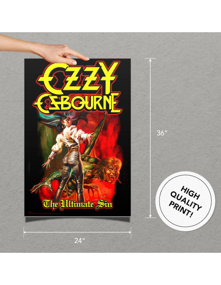 Póster Oficial Ozzy Osbourne Desert Cactus 91x61 cm Decoración