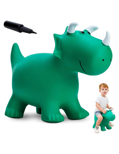 Juguete Inflable Dinosaurio Saltarín EVERICH Verde 1.3kg