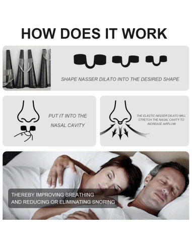 Dilatador Nasal KOHEEL Antironquido 6 Unidades Ajustables