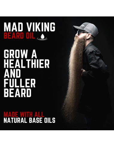 Aceite para Barba Mad Viking Fenrir 56.7ml - Hidrata y Suaviza