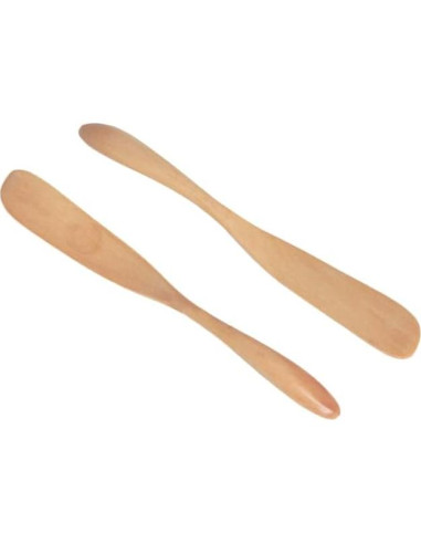 Set de 6 Cuchillos de Mantequilla de Madera Miraclekoo 16.5 cm