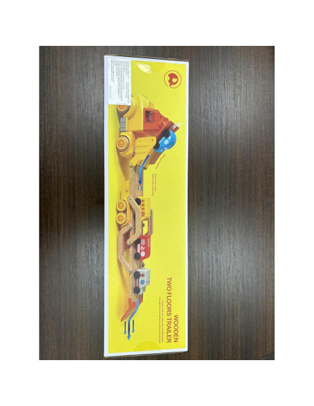 Camión Transportador de Juguetes Wanborns con 4 Coches de Madera