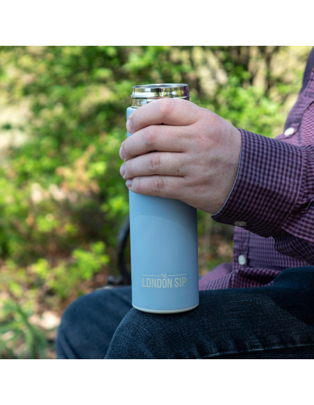 Botella Infusora de Té London Sip 500 ml Acero Inoxidable Azul