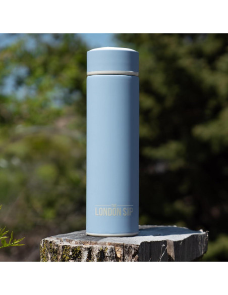 Botella Infusora de Té London Sip 500 ml Acero Inoxidable Azul