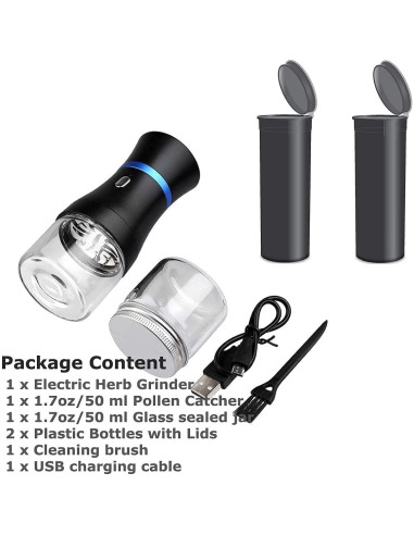 Molino Eléctrico Spacenight Compacto para Hierbas - 48g