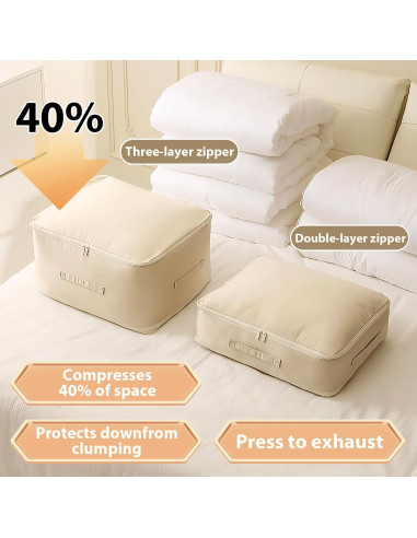 Bolsas de Almacenamiento Rednow Caqui Medianas 54x42x30 cm