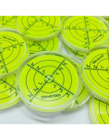 Nivel de Burbuja Circular 60mm SIZIKJXGHWYI Verde-Amarillo