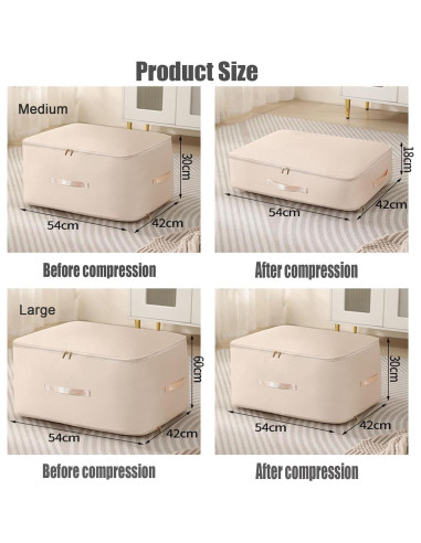 Bolsas de Almacenamiento Rednow Caqui Medianas 54x42x30 cm