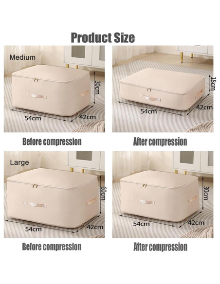 Bolsas de Almacenamiento Rednow Caqui Medianas 54x42x30 cm