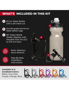 Soporte para Botella de Agua Active Adventure + Botella 591 ml 2