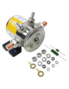 Relé de Solenoide 12V LLNSEAUTO 300A con Diodo y Resistor