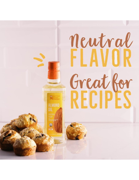 Aceite de Cocina Refinado BetterBody Foods 500 ml - Almendra