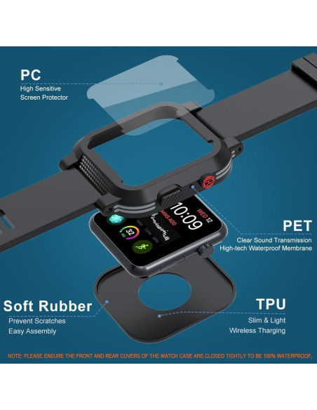Funda Impermeable IP68 LaBold para Apple Watch 38mm