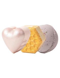 Bomba de Baño Espumosa Pacha Soap Co. Paquete de 3 Aromas Naturales