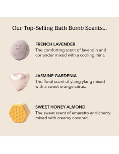 Bomba de Baño Espumosa Pacha Soap Co. Paquete de 3 Aromas Naturales 2