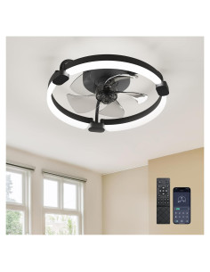 Ventilador de Techo Ensenior 40cm con Luz y Control Remoto