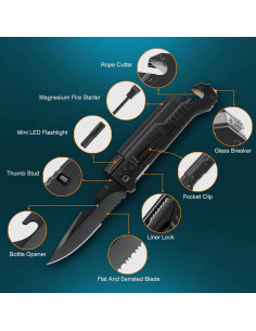 Cuchillo multi herramienta 6 en 1 Snake Eye Tactical GN-1 2