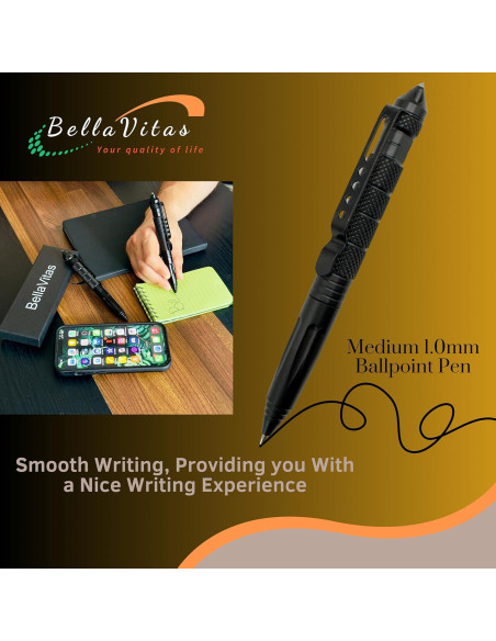 Bolígrafo Táctico Militar BellaVitas con Cuaderno Impermeable Bolígrafo Táctico Militar BellaVitas con Cuaderno Impermeable