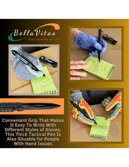Bolígrafo Táctico Militar BellaVitas con Cuaderno Impermeable Bolígrafo Táctico Militar BellaVitas con Cuaderno Impermeable