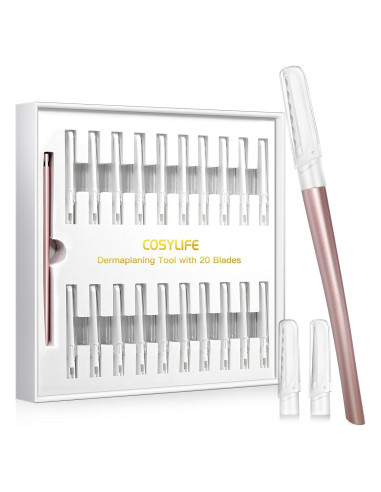 Herramienta de Dermaplaning COSYLIFE con 20 Cuchillas Reemplazables