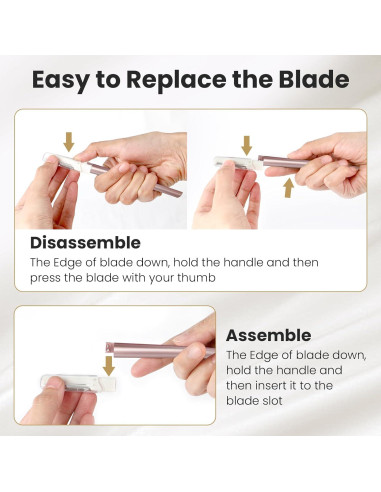 Herramienta de Dermaplaning COSYLIFE con 20 Cuchillas Reemplazables