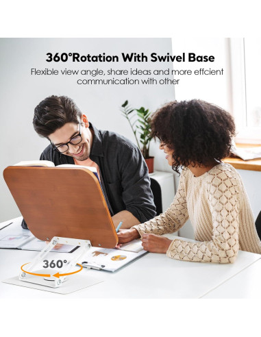 Soporte de Libro Ajustable FLINKYE BS-1-360 Plegable 1.9kg