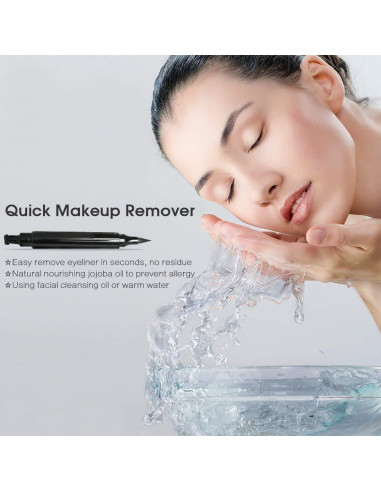 Delineador de Ojos con Alas BONNIESTORE 2 Paquete a Prueba de Agua