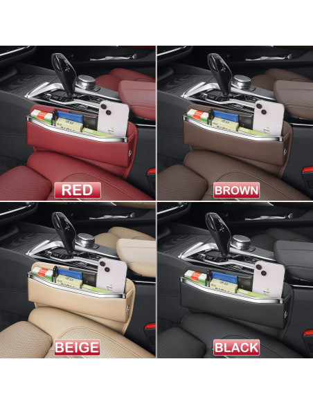 Organizador de Relleno de Espacio entre Asientos HOLDCY Beige - 2 Paquete Organizador de Relleno de Espacio entre Asientos HOLDCY Beige - 2 Paquete