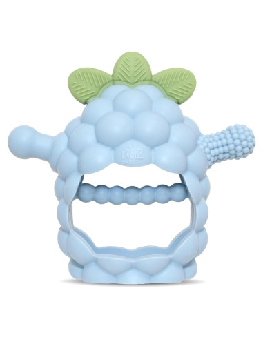 Juguete de Morder RaZbaby RaZberry Grip Silicona 3M+ Azul