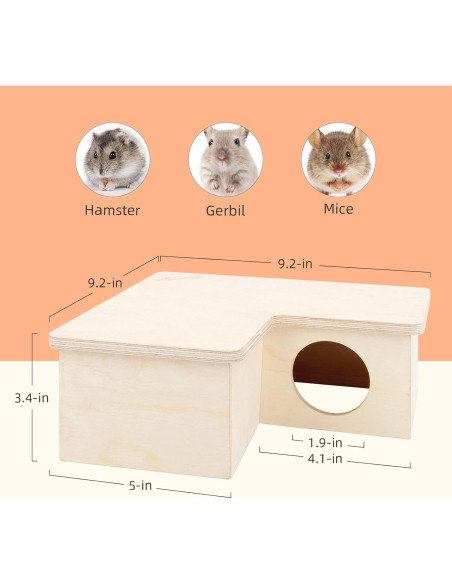 Casa Laberinto para Hámster Niteangel - Pequeña 3 Habitaciones