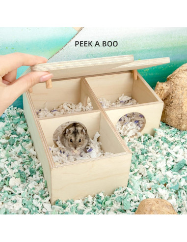 Casa Laberinto para Hámster Niteangel - Pequeña 3 Habitaciones