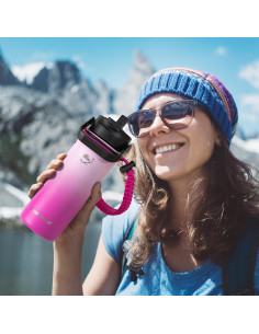 Botella de Agua Aislada NATURE PIONEOR 532 ml Rosa Barbie 2