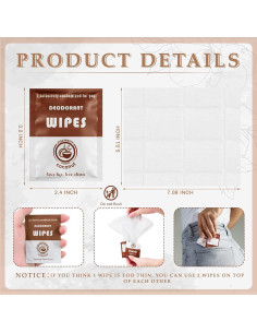 Toallitas Desodorantes Timgle 200 Piezas Viaje Cuerpo Axila 2