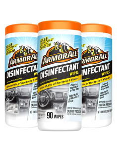 Toallitas Desinfectantes Armor All 3 Paquetes de 30 Unidades