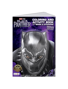 Libro para Colorear Pantera Negra + Máscara Elástica - Marvel