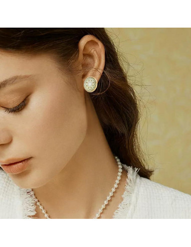 Kit de Pendientes Beebeecraft 50Pcs 14mm Acero Inoxidable Baño Oro 18K