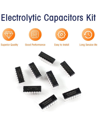Kit de Circuito Integrado 40 Pcs ISIGMA CD4011 CD4069