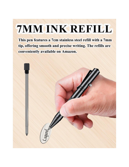 Mini Bolígrafo Táctico Lsqurel 10.9 cm Aluminio 6061-T6 Mini Bolígrafo Táctico Lsqurel 10.9 cm Aluminio 6061-T6