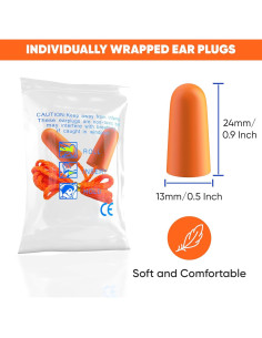 20 Pares de Tapones de Espuma Quality Plugs - NRR 32dB 2