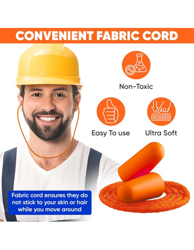 20 Pares de Tapones de Espuma Quality Plugs - NRR 32dB