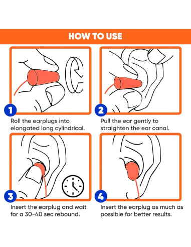 20 Pares de Tapones de Espuma Quality Plugs - NRR 32dB