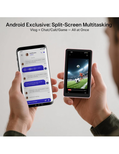 Monitor Vlog Inalámbrico Henrety Rosa, Control Remoto Bluetooth
