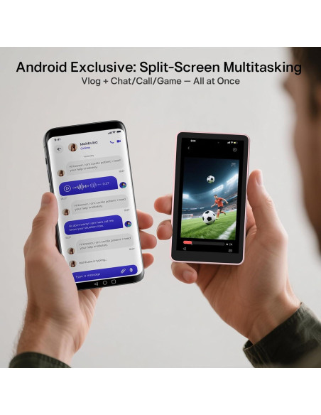 Monitor Vlog Inalámbrico Henrety Rosa, Control Remoto Bluetooth