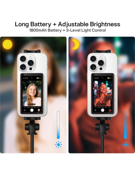 Monitor Vlog Inalámbrico Henrety Rosa, Control Remoto Bluetooth