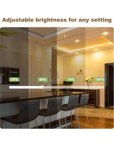 DiCUNO Bombilla LED GU10 Regulable 5W Blanco Cálido 2700K 450LM