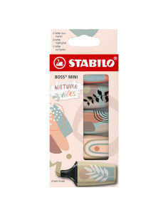 Marcadores STABILO BOSS MINI Naturevibes - Caja 5 colores