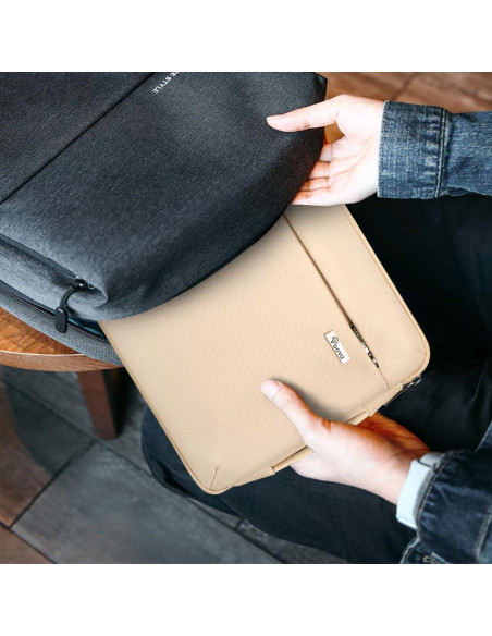 Funda para Laptop Voova 13.3-13.6" Impermeable Beige